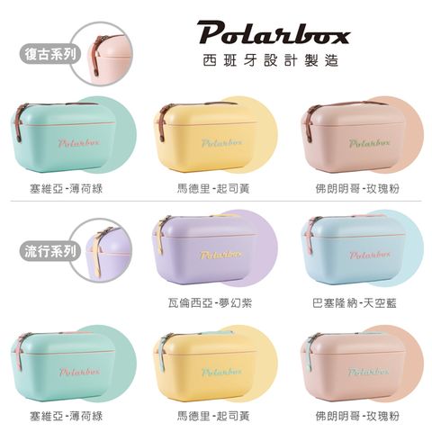 西班牙 Polarbox 20L網美愛用多功能攜帶式露營野餐保冰盒