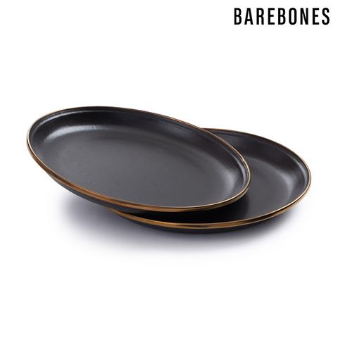 【二入一組】Barebones CKW-342 琺瑯沙拉盤組 Enamel Salad Plate / 炭灰
