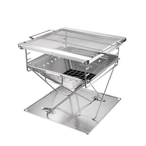 柯曼 加厚304不鏽鋼焚火台 MT035 烤肉架 烤肉爐 柴火爐 烤爐 campingmoon 露營 逐露天下