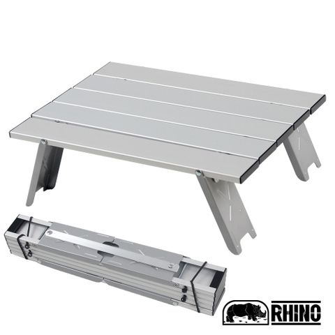 《體積輕巧，附收納包》犀牛RHINO 超輕鋁合金輕巧摺疊桌 (野餐桌、露營桌)