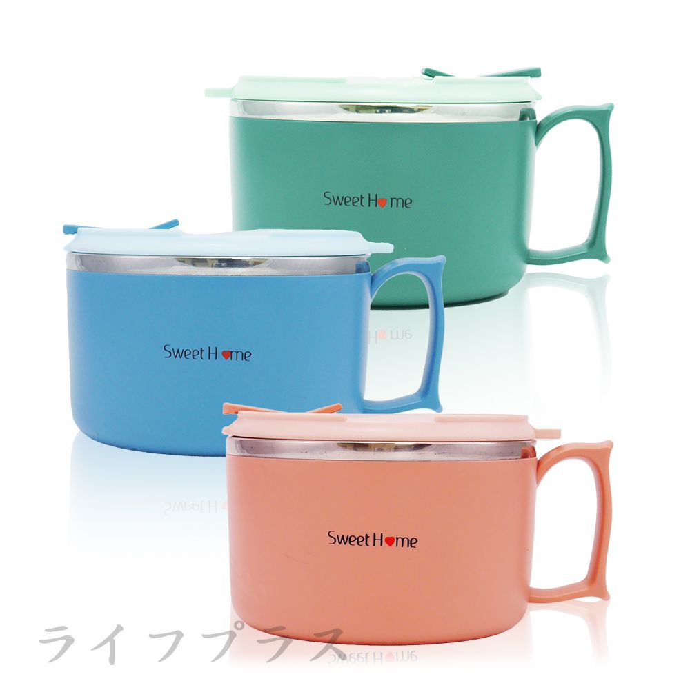  【一品川流】 Sweet Home XO#304不鏽鋼密封湯碗 / 泡麵碗-1400ml-2入組