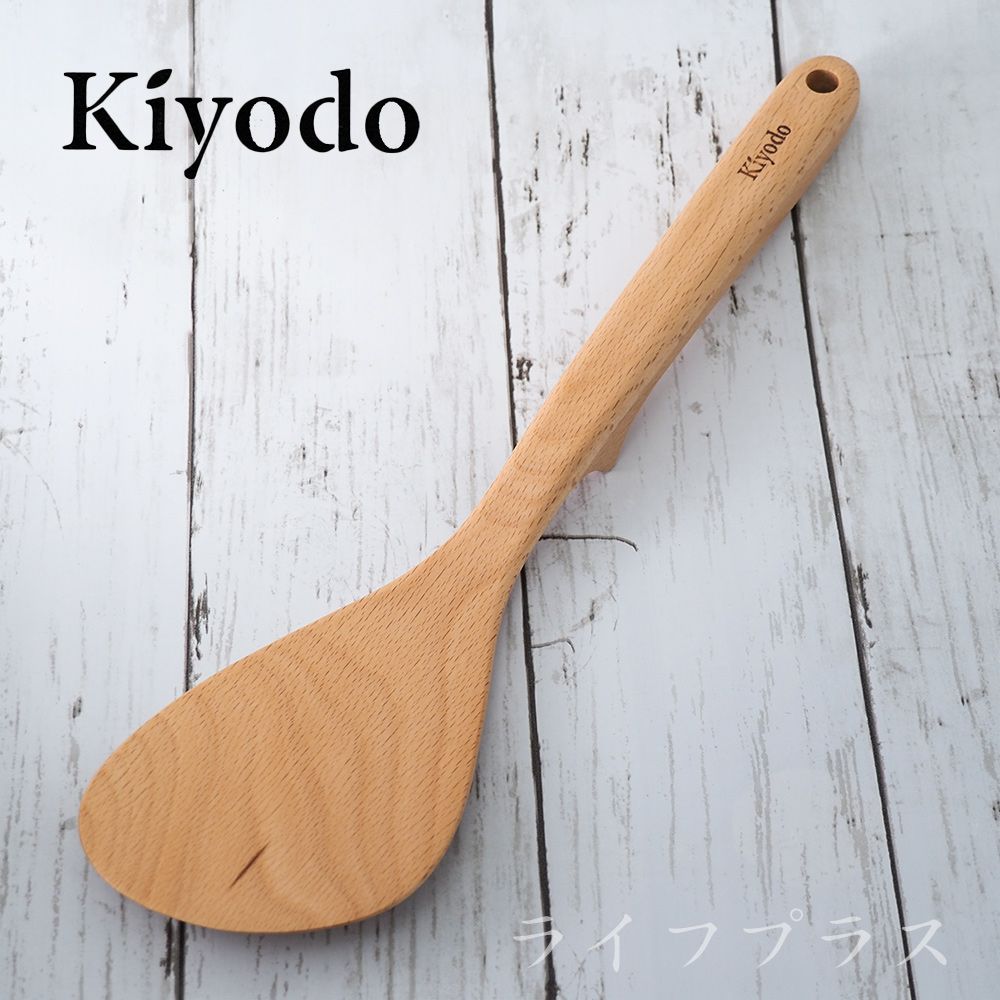 KIYODO 【一品川流】 手作櫸木不沾桌斜煎匙-2入組