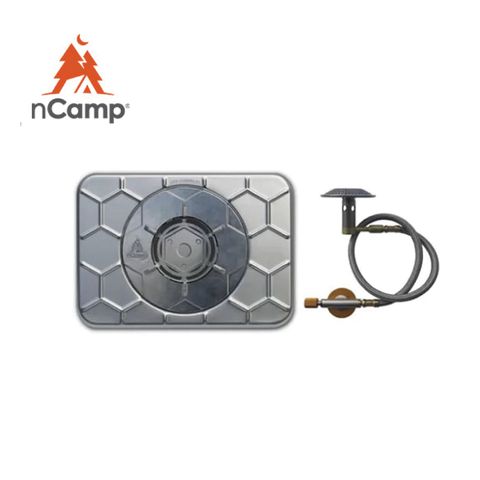 【美國 nCamp】多功能輕量高山爐架+瓦斯爐頭 兩件套組-附收納袋  NBU09MFUS