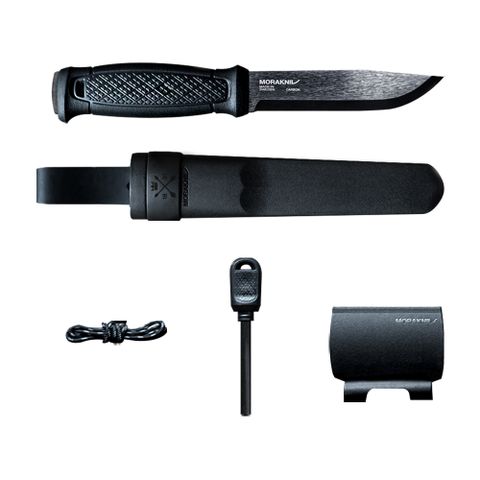 MORAKNIV Garberg 全龍骨式高碳鋼直刀&求生配件 Garberg BlackBlade with Survival Kit 13915.戶外直刀 求野營刀