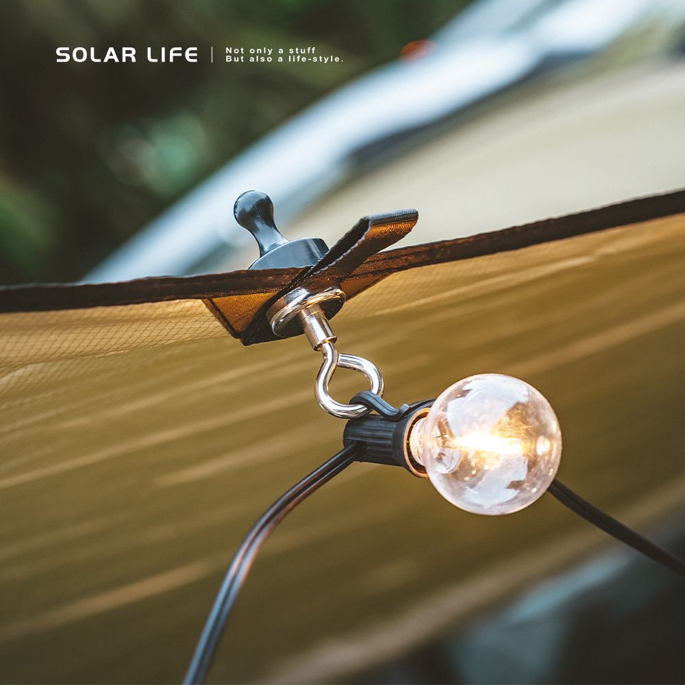 索樂生活 Solarlife 多功能強力磁鐵掛勾+D扣2入組.強力磁鐵扣環 露營磁鐵 天幕磁鐵掛鉤 磁鐵掛勾組 帳篷D型扣