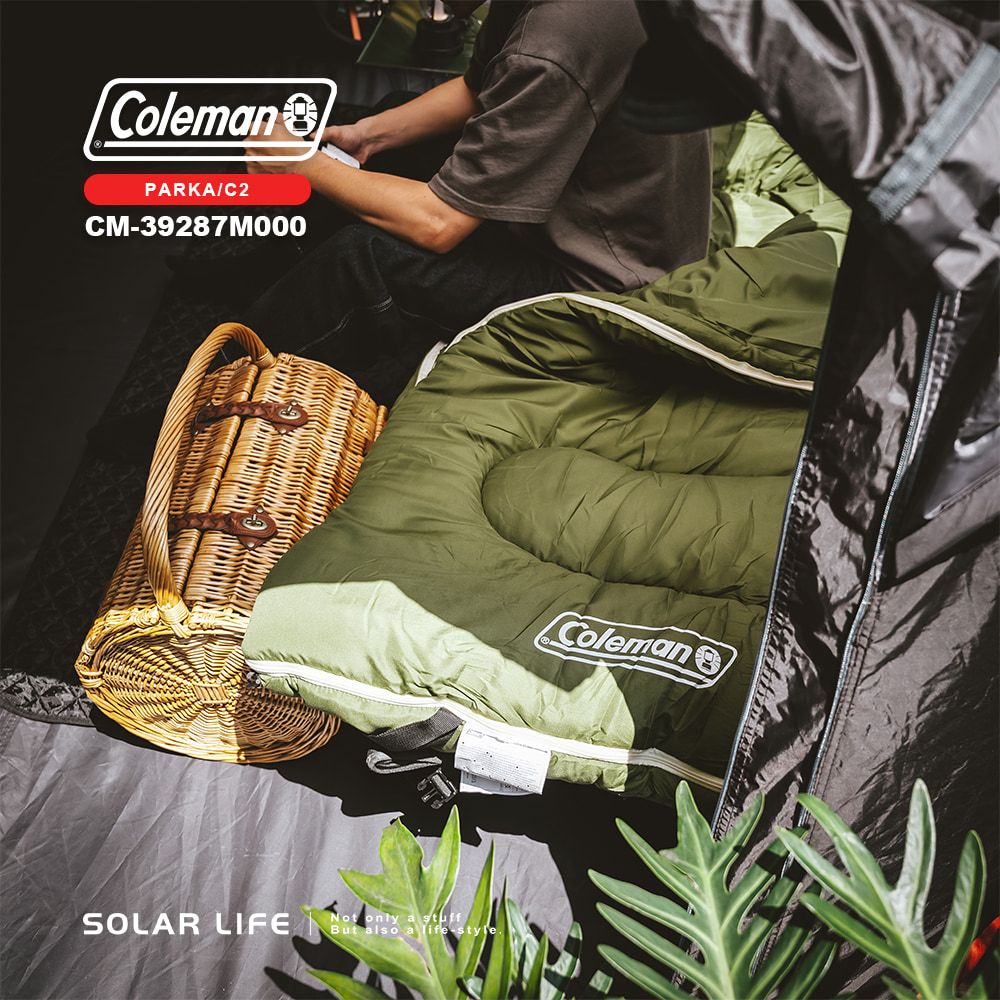 Coleman  派克睡袋/C2 CM-39287.信封型睡袋 化纖睡袋 可機洗拼接 露營睡袋 登山保暖睡袋