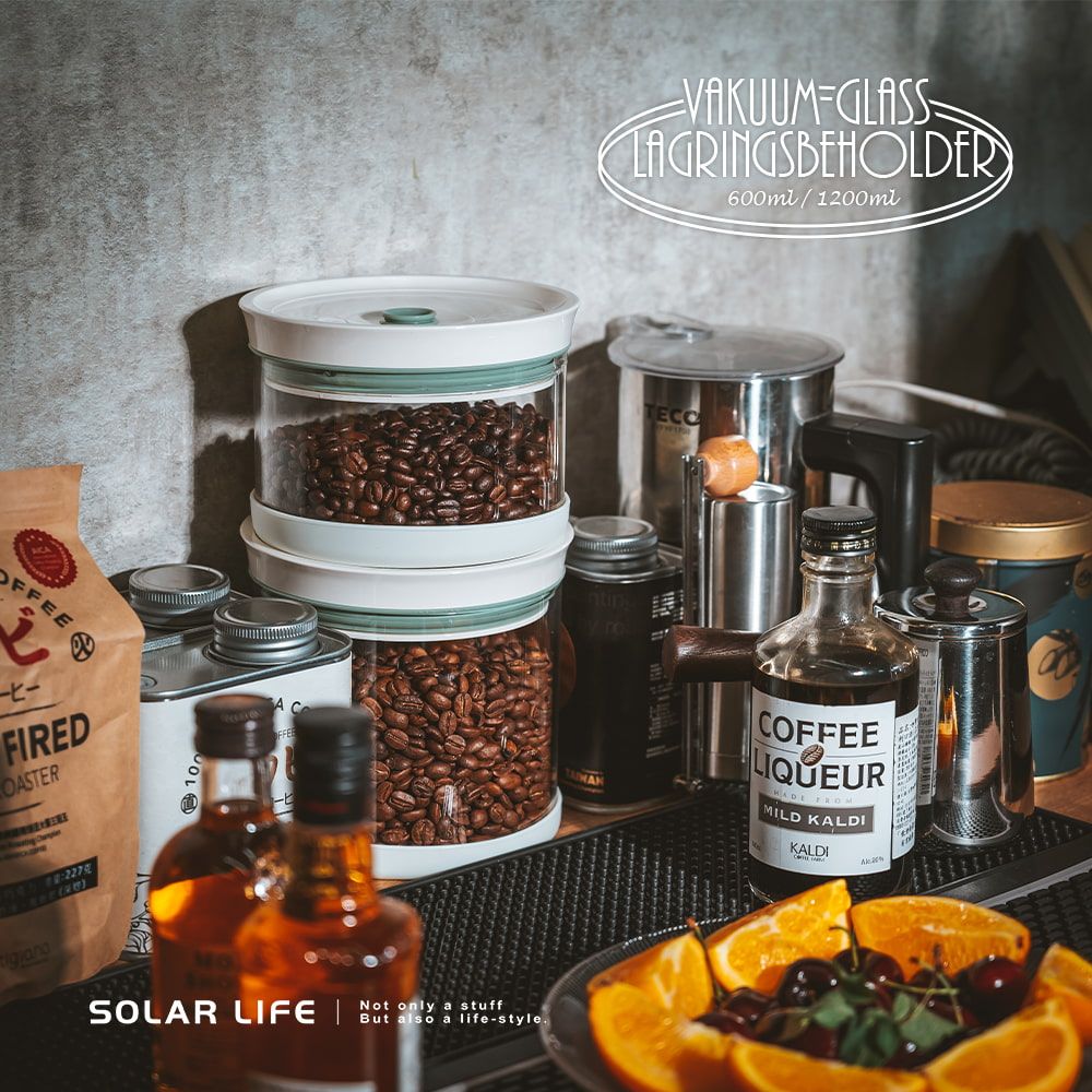 索樂生活 Solar Life  雙重玻璃真空密封保鮮罐 1200ml.微波便當盒 高硼矽飯盒 真空密封餐盒 耐熱微波盒 食物保存盒