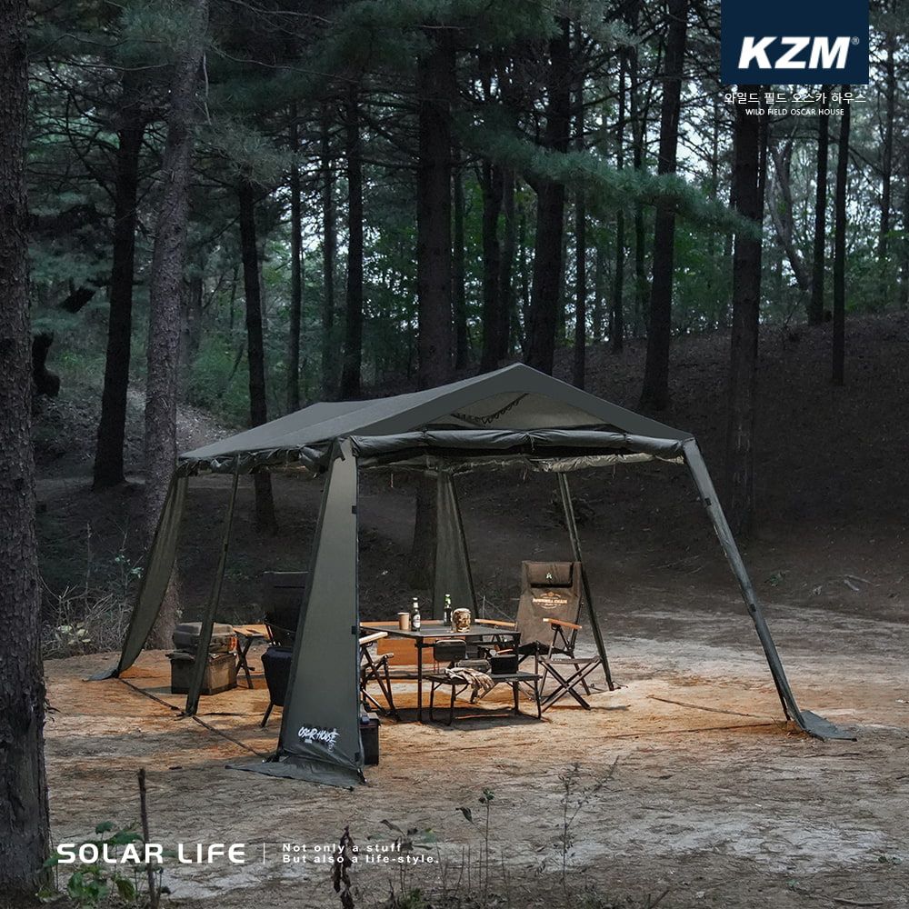 KAZMI KZM OSCAR 工業風奧斯卡4人帳.屋型帳 別墅帳 四人帳 小屋帳篷 一房一廳
