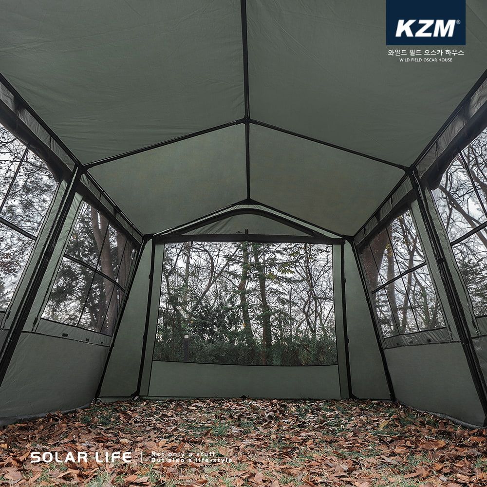 KAZMI KZM OSCAR 工業風奧斯卡4人帳.屋型帳 別墅帳 四人帳 小屋帳篷 一房一廳