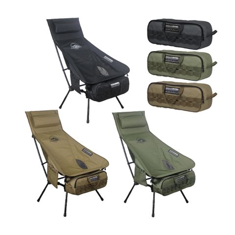 Camping ACE野樂 黑森戰術太空躺椅ARC-6T.高背月亮椅 露營折疊椅 戶外休閒椅 野營釣魚椅 輕量戰術椅