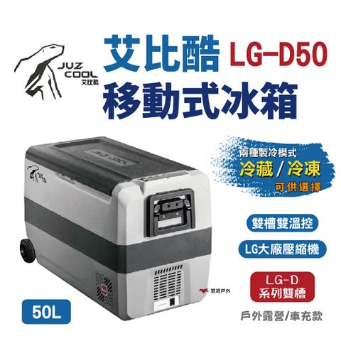【艾比酷】雙槽雙溫控車用冰箱LG-D50