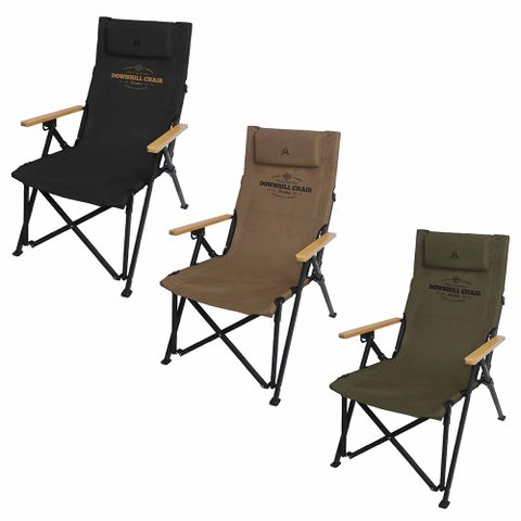 【KZM】 素面木手把四段可調折疊椅