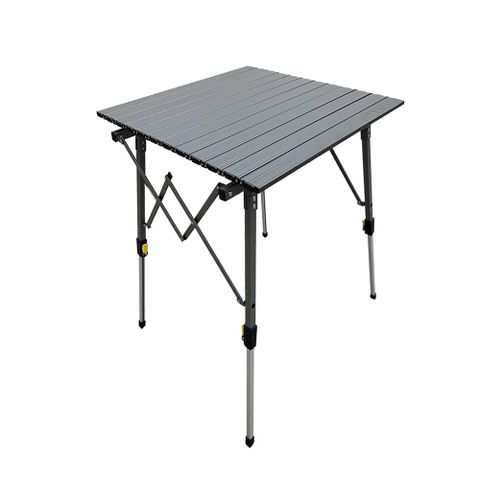 【Lumikenkä露米】無段式鋁捲桌/70_天際灰