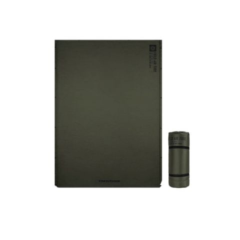 【KZM】自動充氣床墊(軍綠)_雙人