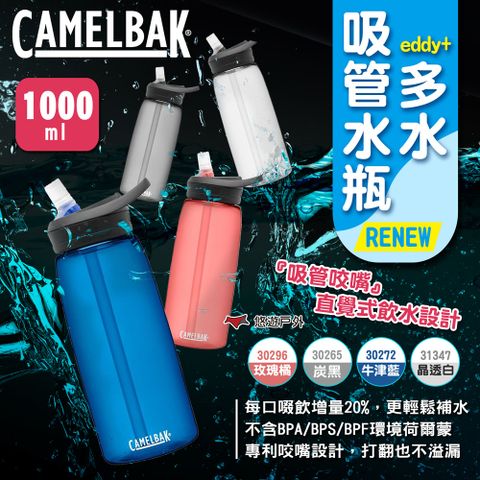 CamelBak eddy+多水吸管水瓶RENEW 1000ml