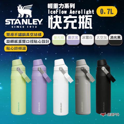 【STANLEY】輕重力系列 IceFlow Aerolight 快充瓶 0.7L