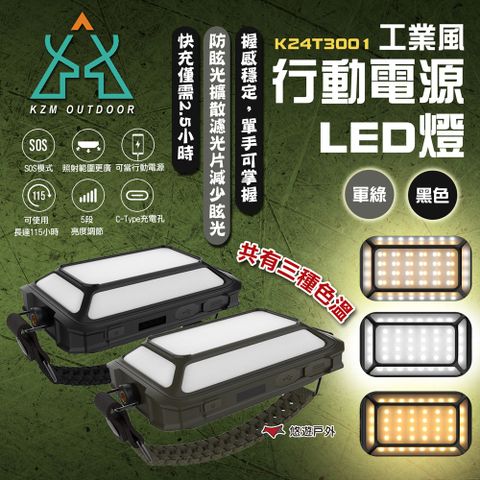 KZM 工業風行動電源LED燈