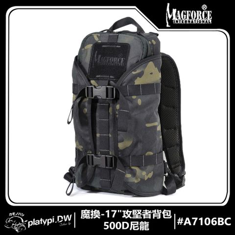 Magforce 馬蓋先 【Magforce馬蓋先】魔換-17"攻堅者背包-500D尼龍  軍規背包 後背包 防潑水後背包  大容量後背包(暗黑迷彩)