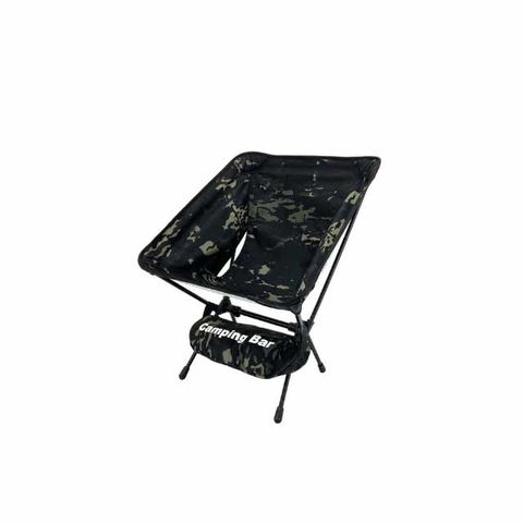 【Camping Bar】 戰術椅/月亮椅 闇黑迷彩