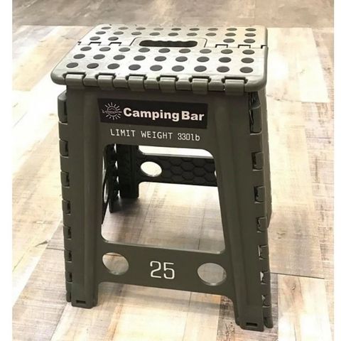 CampingBar 【Camping Bar】 風格選物工業風折凳-綠 45公分