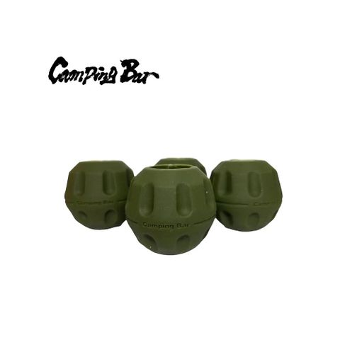 CampingBar 加大防滑椅腳球 戰術椅,月亮椅 防滑椅腳球/腳球-(4入一組)/軍綠