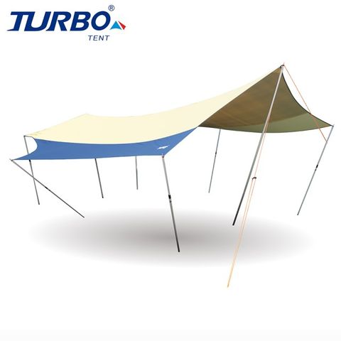 【Turbo Tent】UFO 天幕-乾隆黃三代帳配色(蝶形天幕 全遮光BlackOut)
