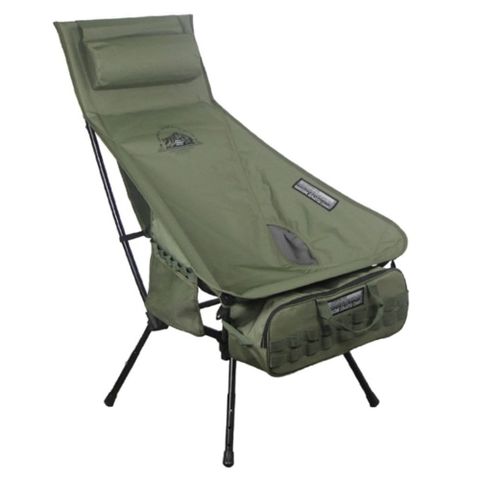 【Camping Ace】黑森戰術太空躺椅(承重80kg.附收納袋).折疊露營椅.雙層600D抗撕裂布/ARC-6TG 軍墨綠
