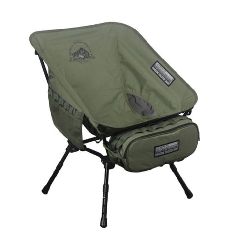 【Camping Ace】黑森戰術太空椅(承重80kg.附收納袋).折疊露營椅.雙層600D抗撕裂布/ARC-5TG 軍墨綠