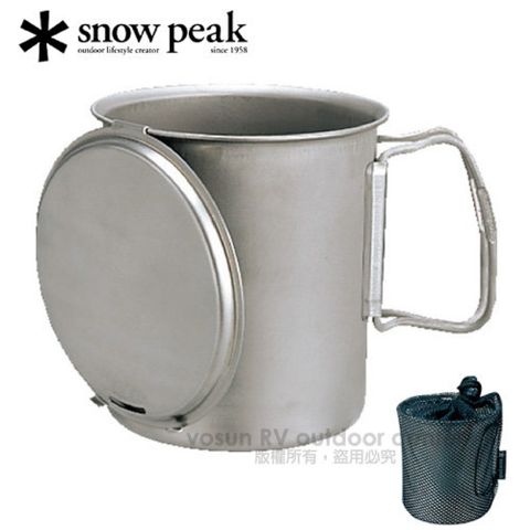 Snow Peak 【日本 】Trek 700 Titanium 鈦金屬輕便型個人鍋700ml.鈦合金個人杯/SCS-005T