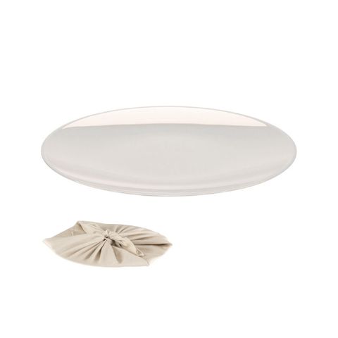 【日本 Snow Peak】不鏽鋼鏡面盤(直徑26cm).碟子.餐盤/鏡面.附風呂敷造型的收納包/TW-111