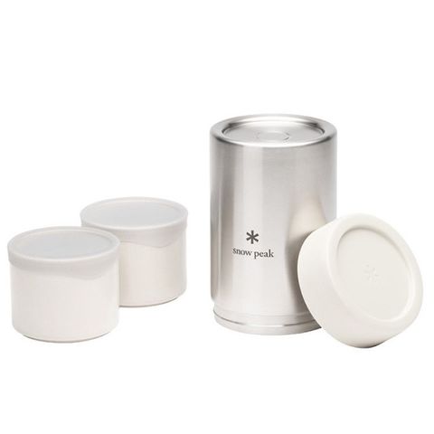 【日本 Snow Peak】TOBACHI野餐盒2件組.食物罐.保溫保冷瓶罐/內含2組Tobachi野餐盒M/TW-270-WH 白