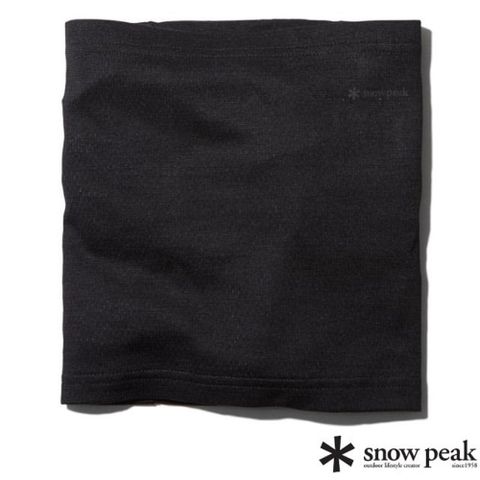 【日本 Snow Peak】Recycled Pe/Wo Neck Warmer 保暖圍脖.頸圍/AC-23AU012BK 黑色
