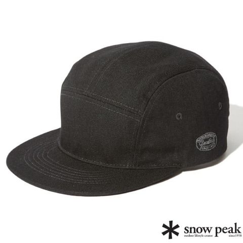 Snow Peak 【日本 】TAKBI Denim Cap 丹寧棒球帽.牛仔布鴨舌帽/AC-23AU10501BK 黑色