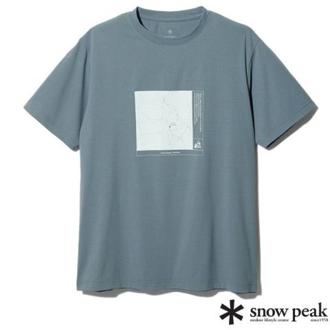 【Snow Peak】中性款 MofM Mt.Tanigawa 聯名款圓領短袖T恤/MM4310-TS03 GY 灰色