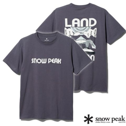 【日本 Snow Peak】Snow Peak Camping Club 圓領短袖T恤.運動休閒上衣/TS-23AU003 CH 炭灰色