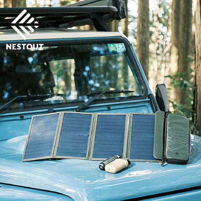 ELECOM NESTOUT SOLAR-1太陽能充電器-4枚28W