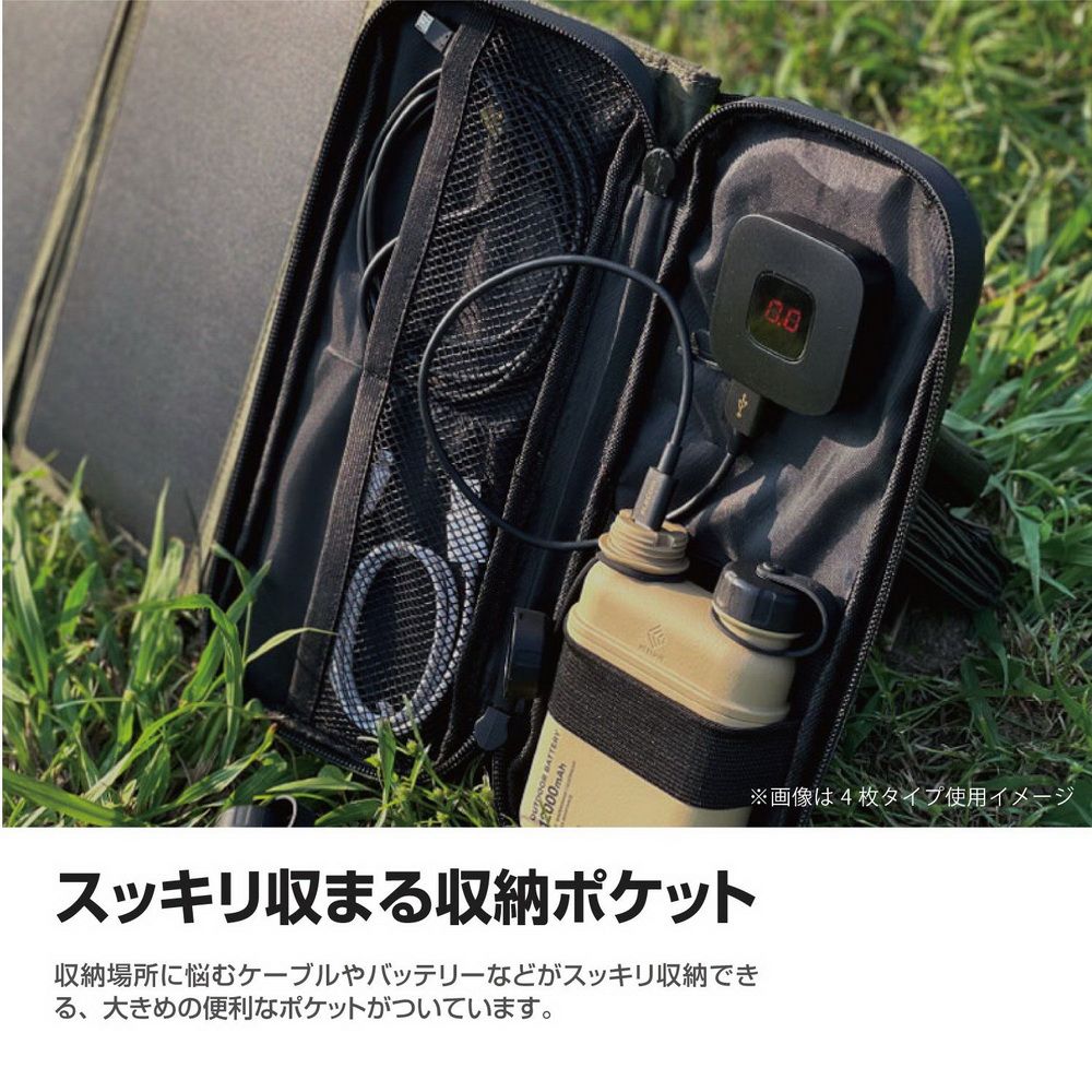 ELECOM NESTOUT SOLAR-1太陽能充電器-4枚28W