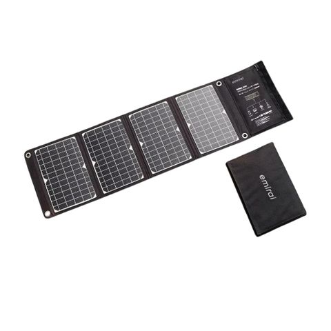 日本emirai 30W折疊式冒險太陽能板 充電板 可摺疊 露營 逐露天下