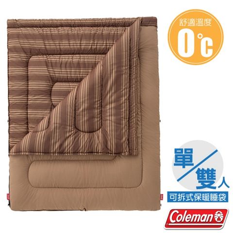 Coleman 【美國 】新款 輕量保暖冒險家紓壓睡袋(150190cm.舒適溫度0以上)_CM-38772