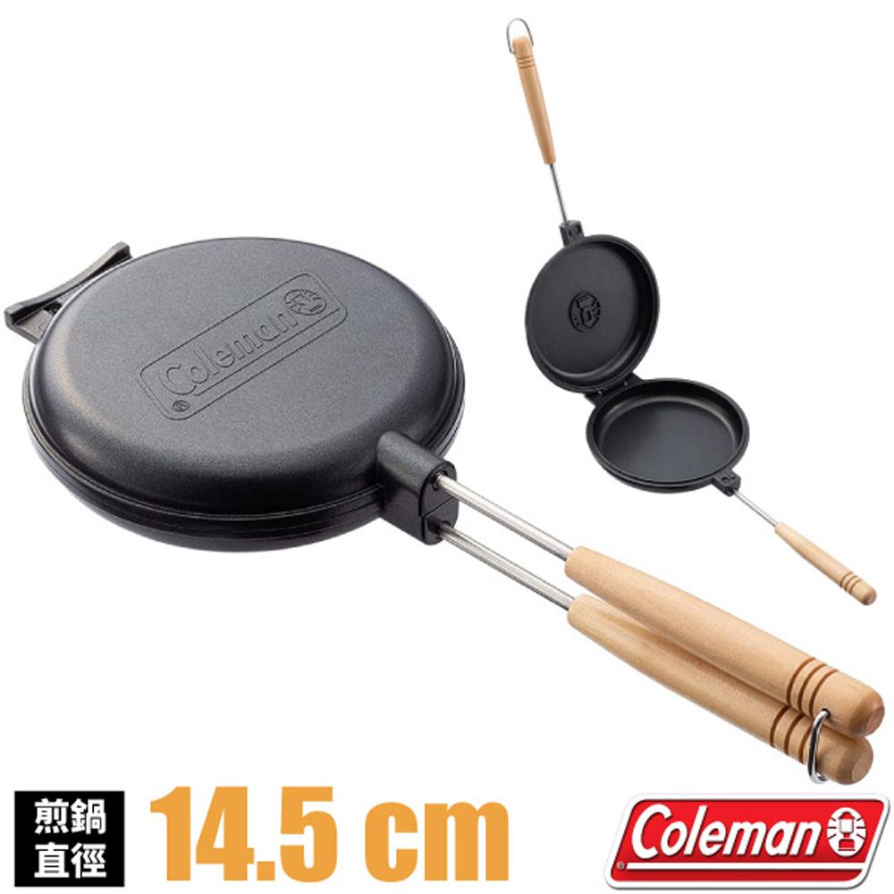 Coleman 【美國】輕量 可拆式雙平底鍋(僅560g).煎鍋.不沾鍋.炒菜鍋.帶蓋烤盤/CM-38934