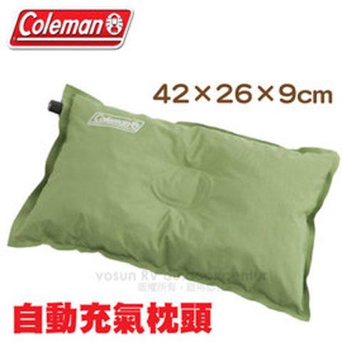 Coleman 【美國】自動充氣枕頭2入(42269cm).附收納袋/可調整高度.可當背部靠墊/CM-0428