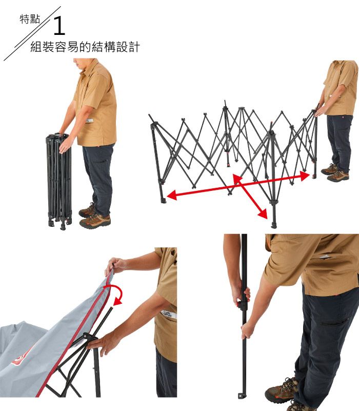 特點1組裝容易的結構設計