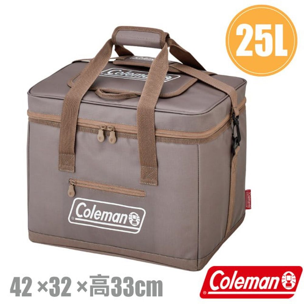 Coleman 25L灰咖啡終極保冷袋.保冰袋.保溫袋.行動冰桶 /露營野餐/CM-06784