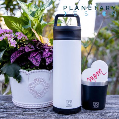 Planetary Design 雙蓋真空保溫瓶 BruTrekker Bottle TM1318 (18oz)【Snowflake 雪花白】