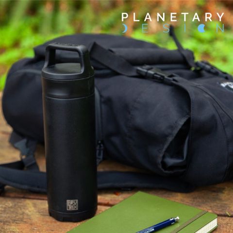 Planetary Design 雙蓋真空保溫瓶 BruTrekker Bottle TM1718 (18oz)【Obsidian 黑曜石】