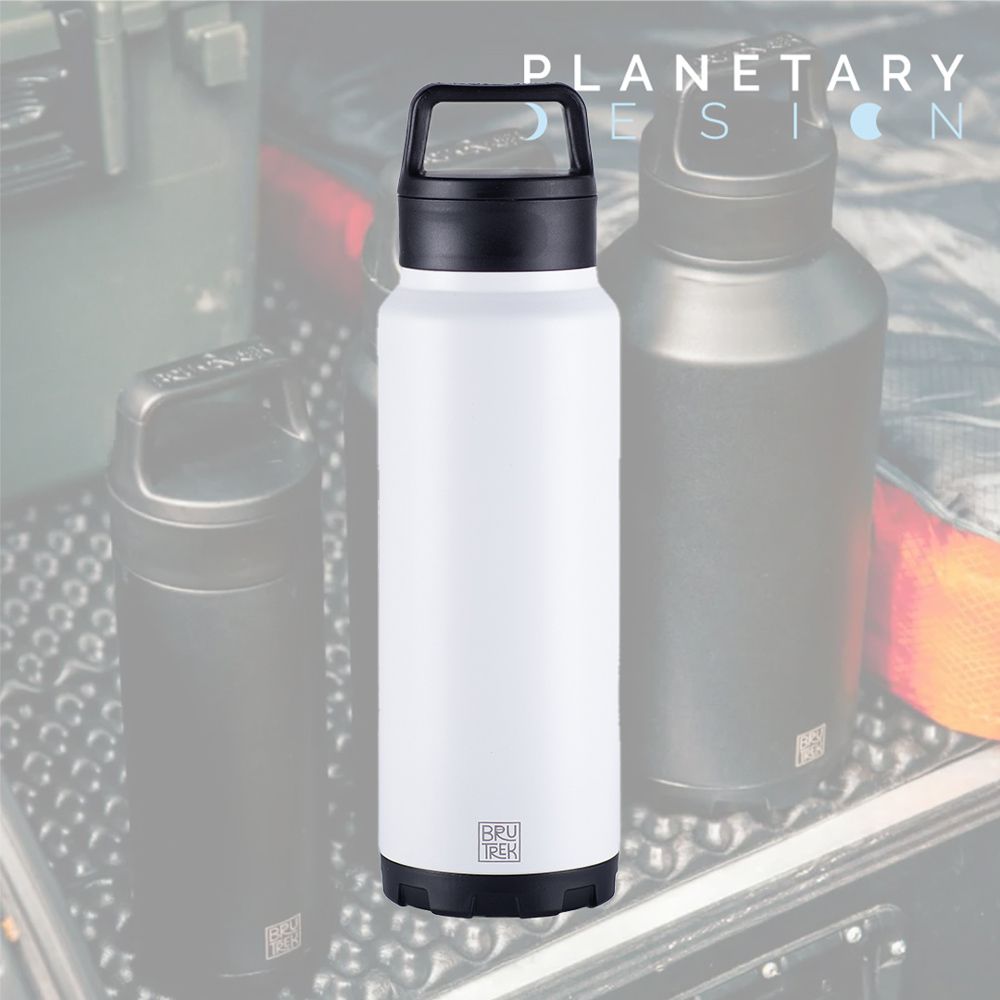  Planetary Design 雙蓋真空保溫瓶 BruTrekker Bottle GR1332 (32oz)【Snowflake 雪花白】