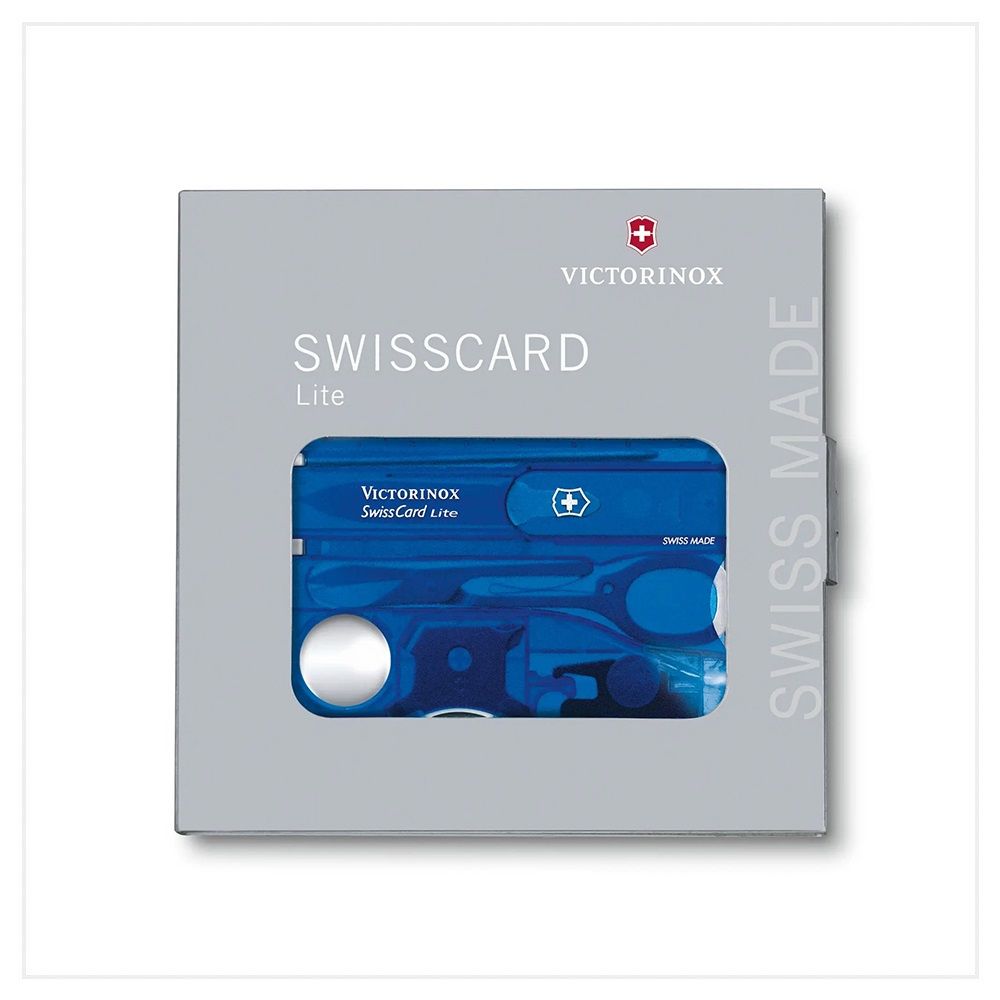 VICTORINOX 瑞士維氏 SwissCard Classic 瑞士卡/13用/透藍 0.7322.T2