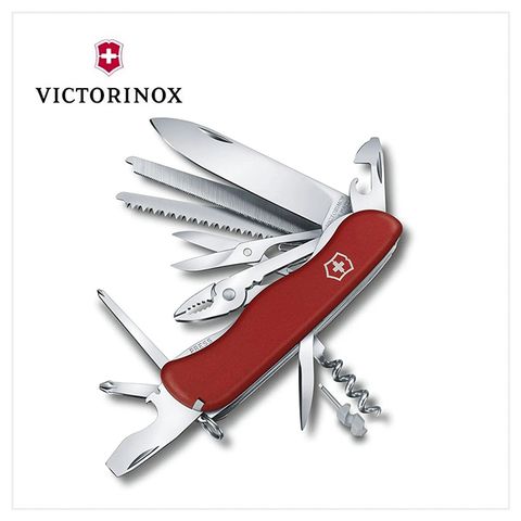 VICTORINOX 瑞士維氏 瑞士刀 Work Champ 21用軍刀/紅 0.8564