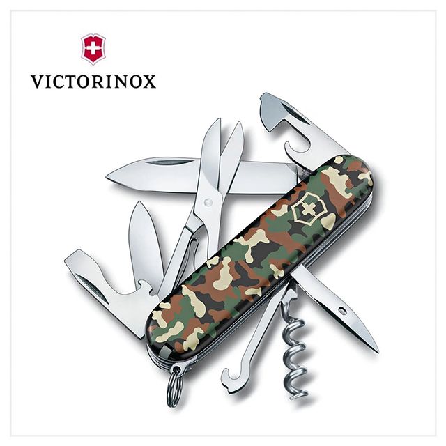 VICTORINOX 瑞士維氏 瑞士刀 攀登者 15用/91mm/迷彩 1.3703.94