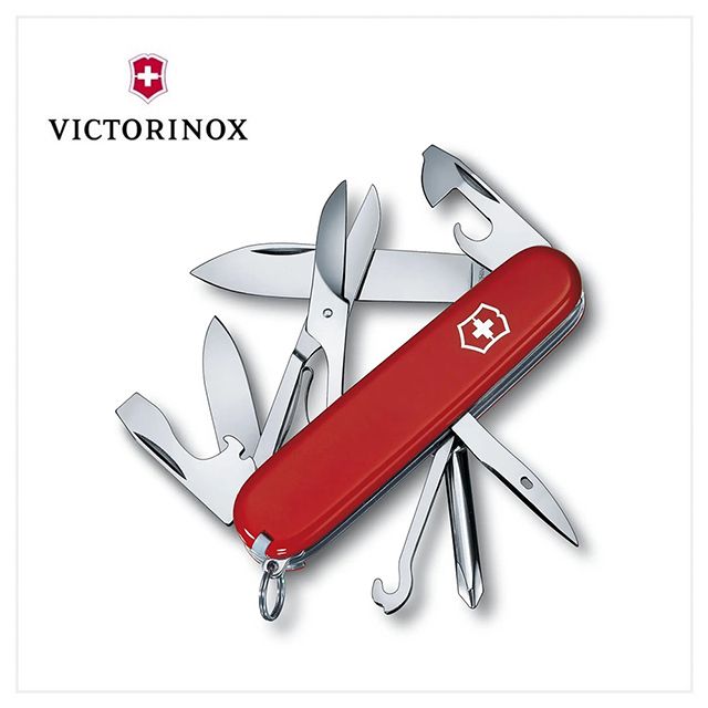 VICTORINOX 維氏 Super Tinker 14用瑞士刀/91mm/紅 1.4703